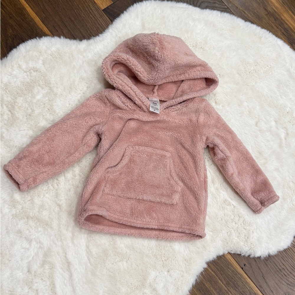 Cozy Pink Fleece Hoodie for Kids